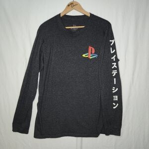 Playstation Men's Dark Gray Long Sleeve T-Shirt‎ Size  XL